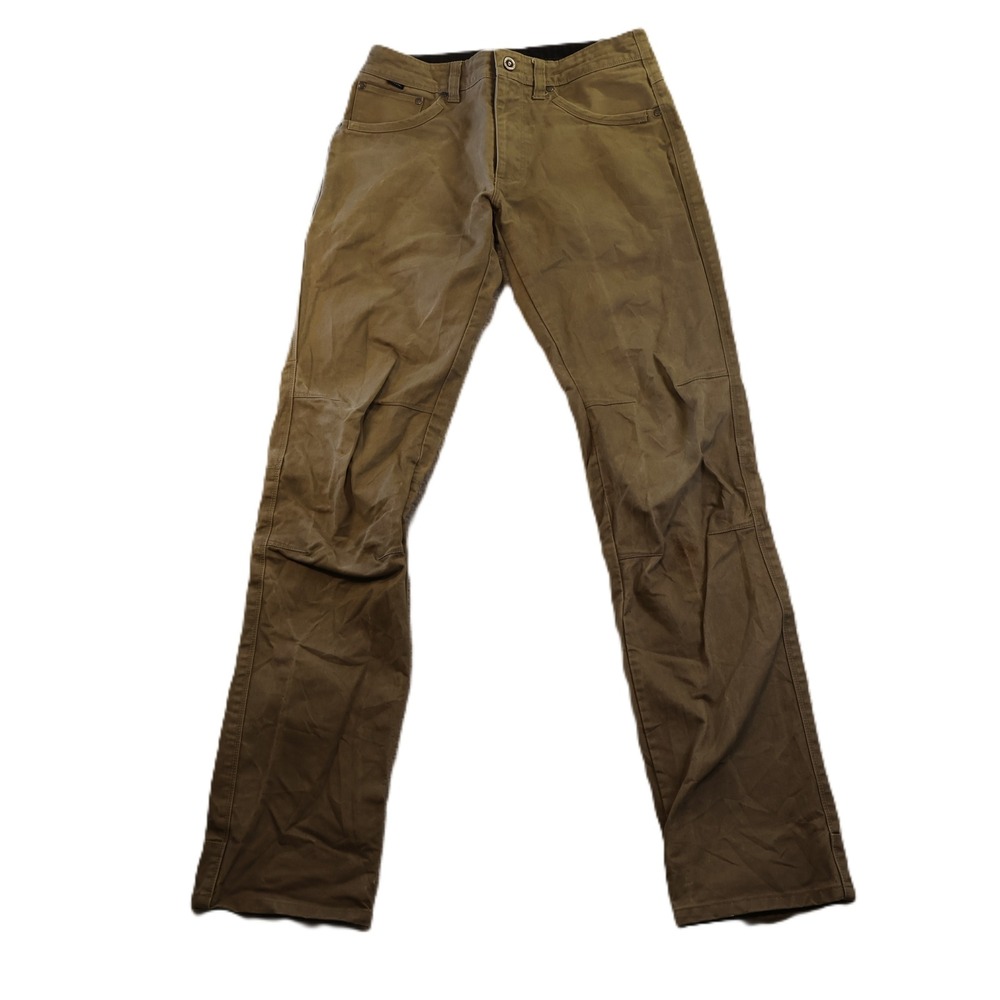 Kuhl Mens 30x36 Free Rydr Tapered Pants Khaki‎ Tan Articulated Knee